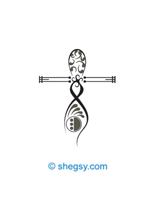 dise�o de tatuaje cruz evolution - evolucion