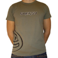 camiseta stoned fish verde oliva frente